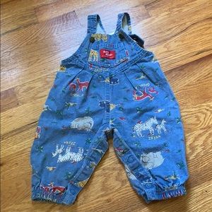 Animal print jean jumper